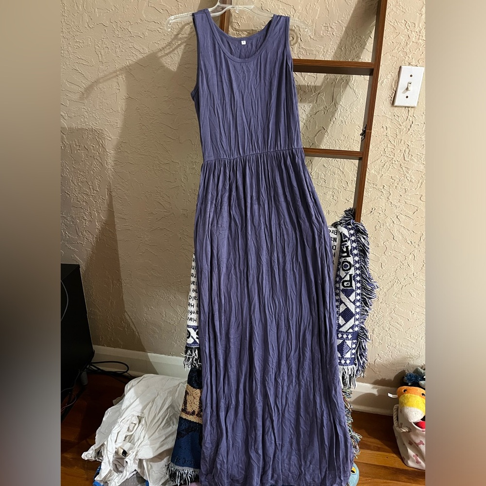 Blue maxi dress
